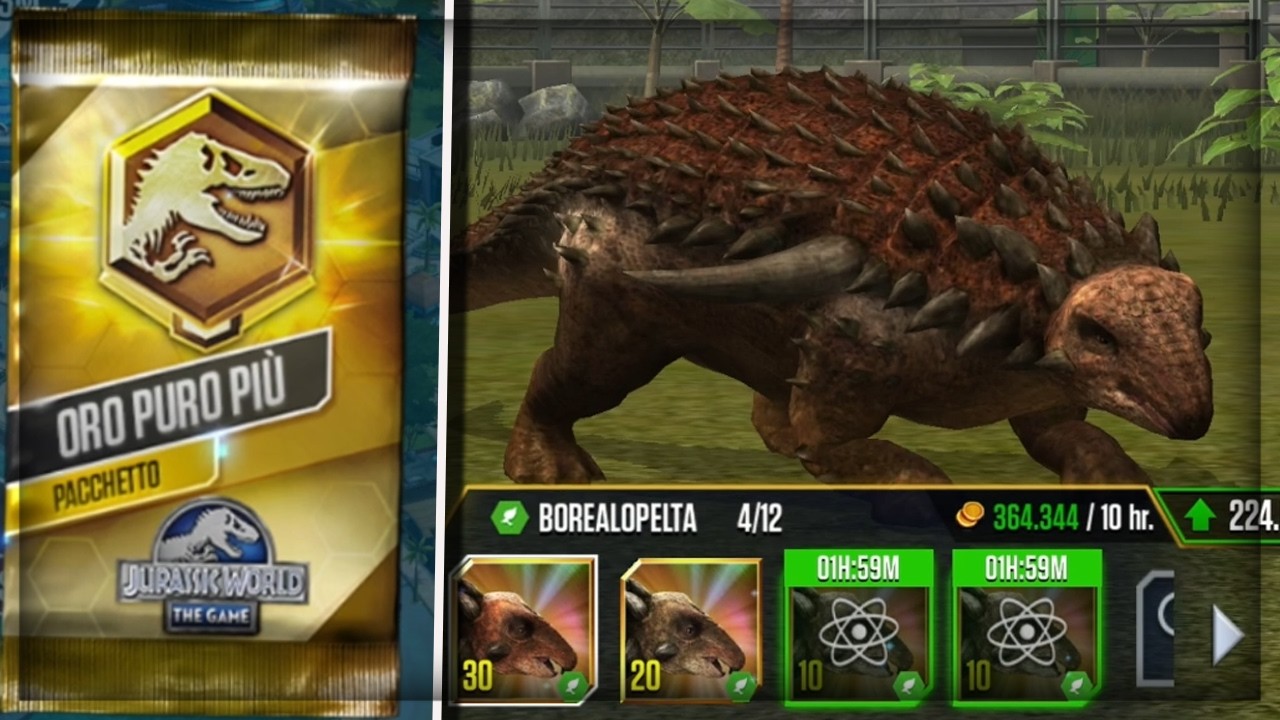 Oro Puro PIU + BOREALOPELTA PRONTO + FINE PASS | JURASSIC WORLD THE GAME S2 #477
