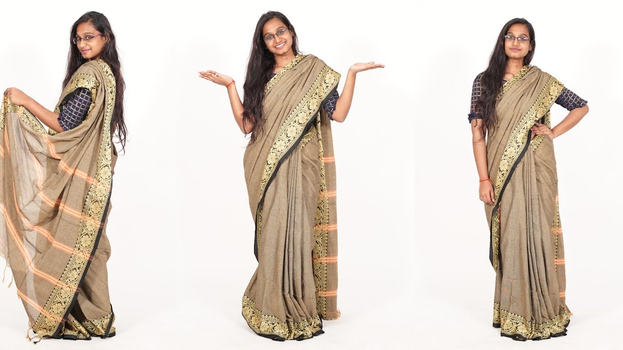 Daily wear saree draping perfectly for daily wear | how to saree draping tutorial beginners 