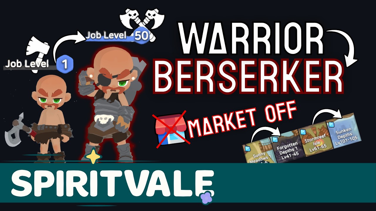 O MELHOR GUIA PARA UPAR GUERREIRO PASSO A PASSO MESMO SEM MERCADO PARA INICIANTES | SPIRITVALE