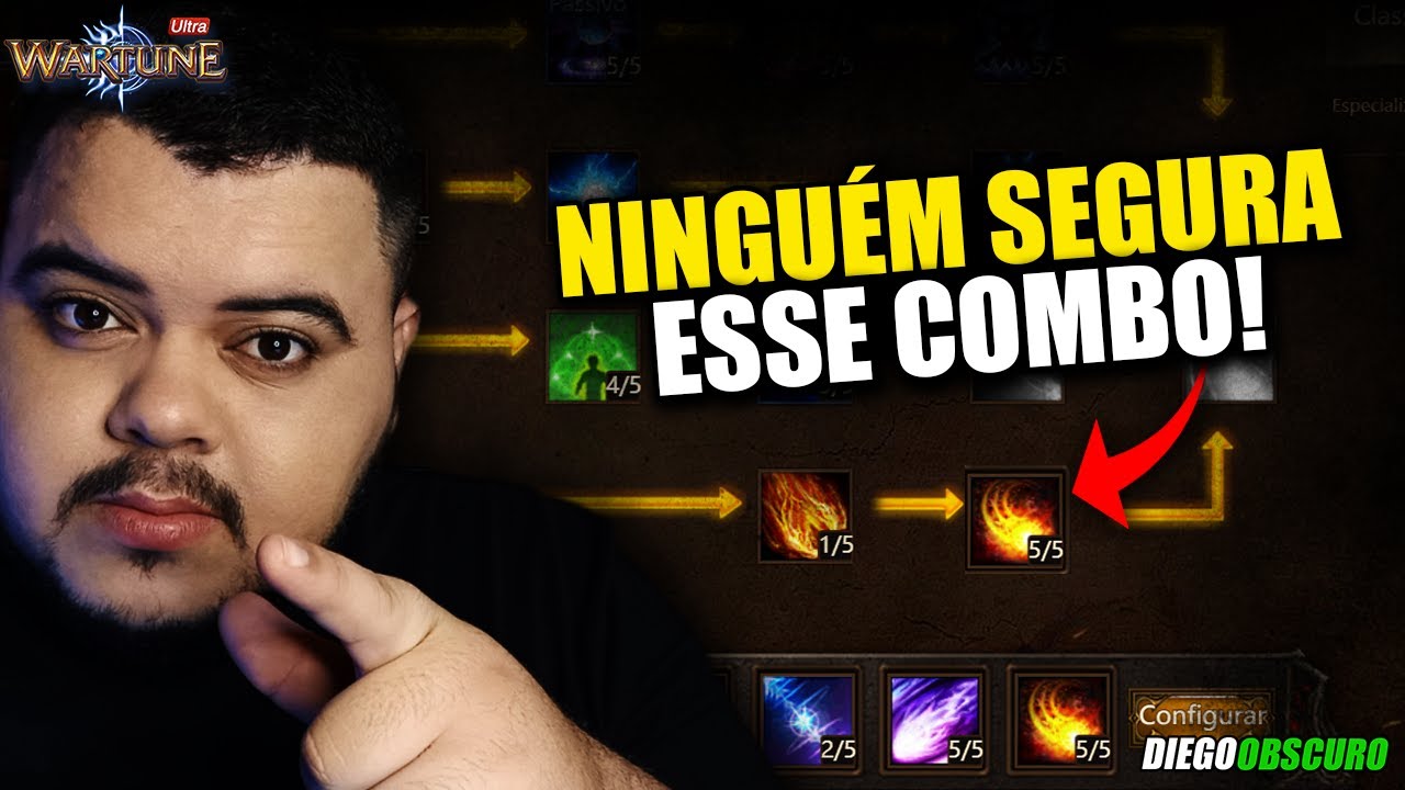 Esse &eacute; o MELHOR Combo de Mago do Jogo - Wartune Ultra