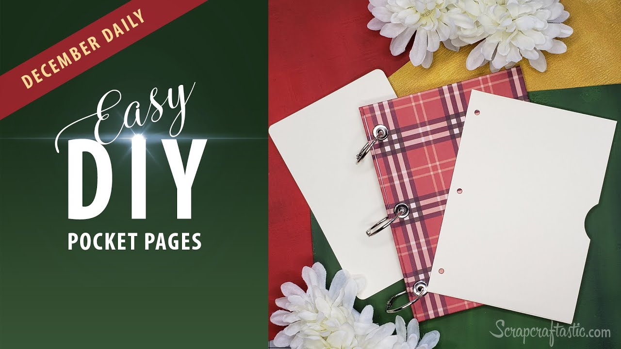 EASY DIY December Daily Journal Foundation Pages | Pocket Pages