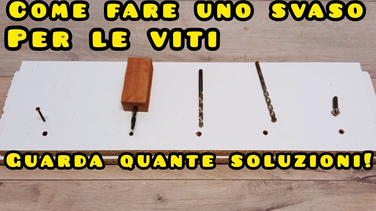 Svasatura di una vite aspetta prima di spendere soldi hai già ciò che ti occorre!