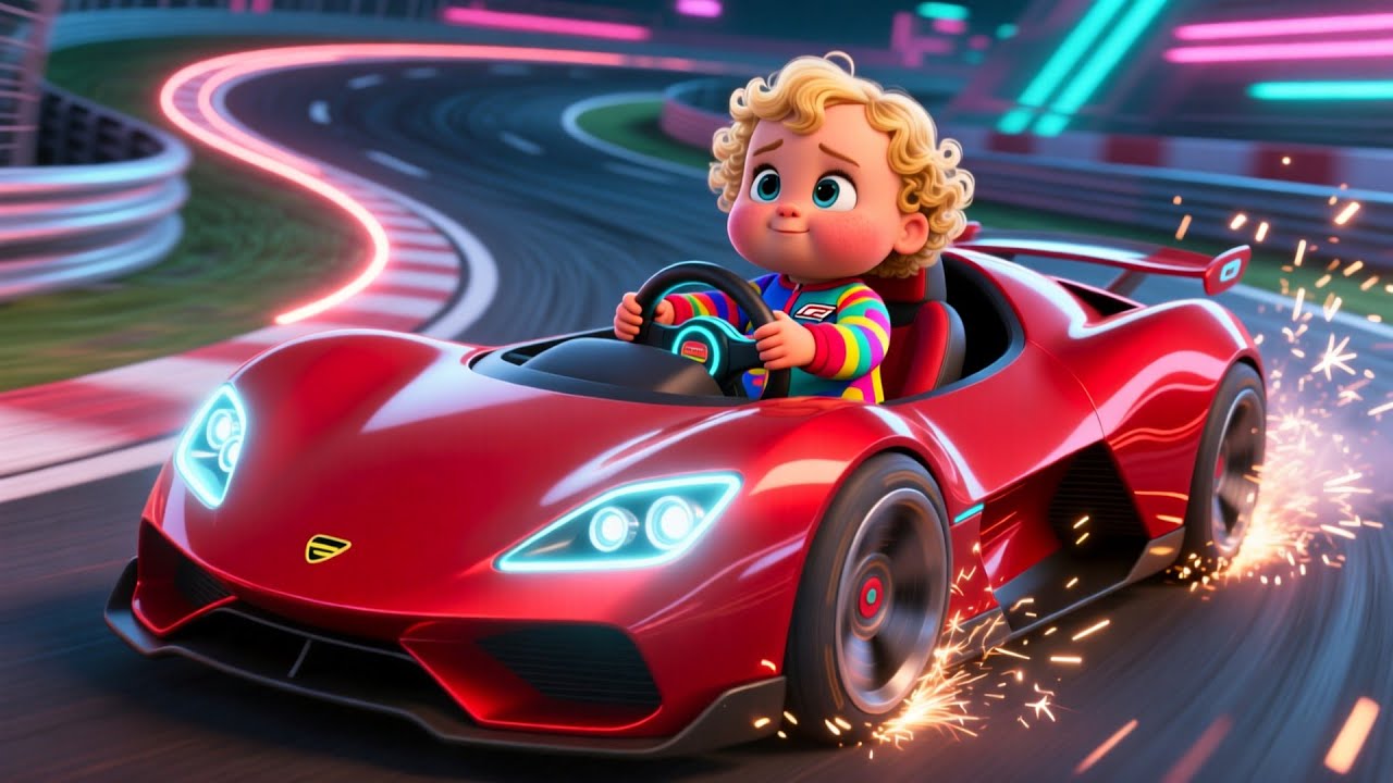 Zoom Zoom Race Car 🚗🏁🍼 | Kids Fantasy Song | Learn Safe Racing and Happy Routines