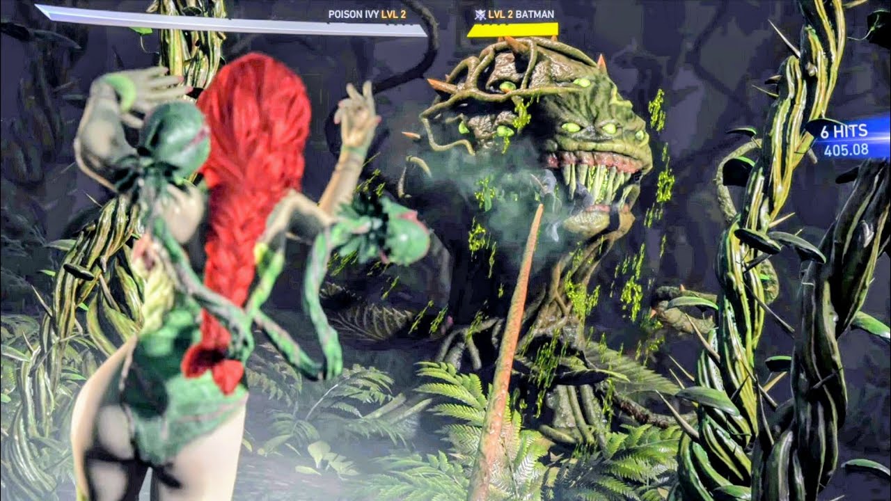 (Injustice 2) Reverse Ryona - Poison Ivy Subdues Batman