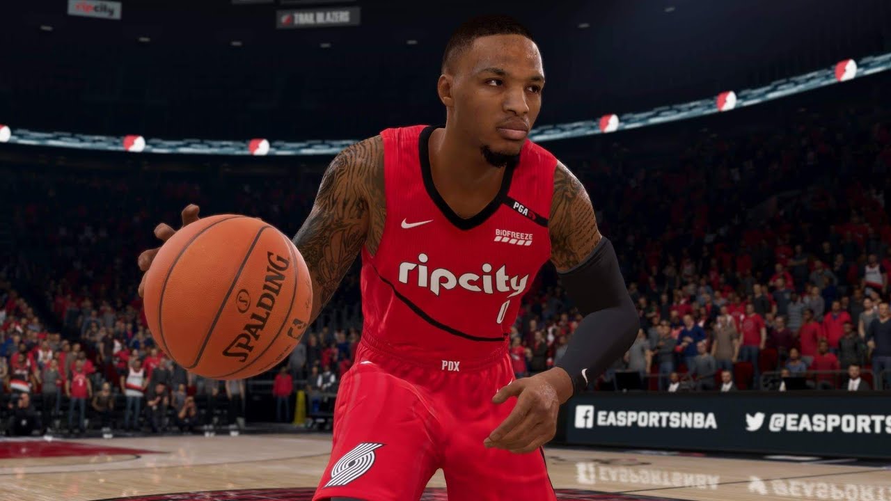 NBA LIVE 19 New Patch 1.16 Toronto Raptors vs Portland Trail Blazers - CPU SIM PS4 PRO - HD
