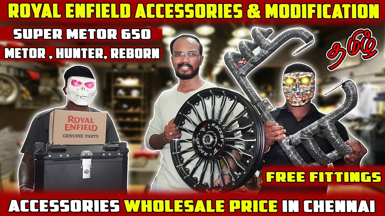 Royal Enfield Bike Accessories | FREE Fittings | Wholesale Price in Chennai | New ROYAL Enterprises