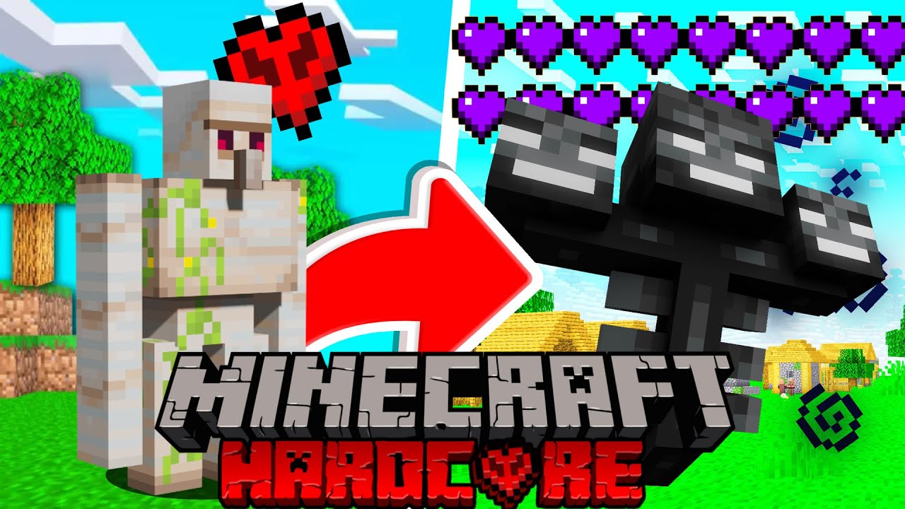 Dokážu se PŘEMĚNIT na WITHERA v Minecraft Hardcore?