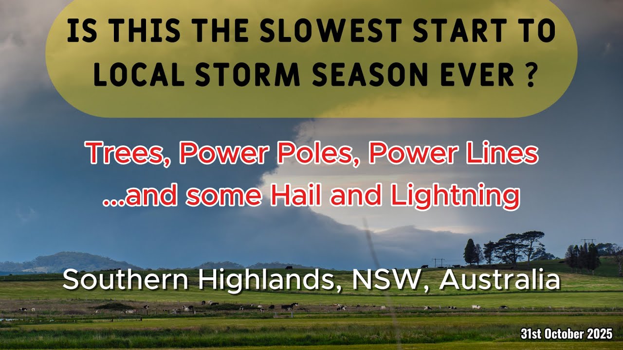 Hail and Lightning...did I also mention Trees and Power Lines. Southern Highlands, NSW, Australia
