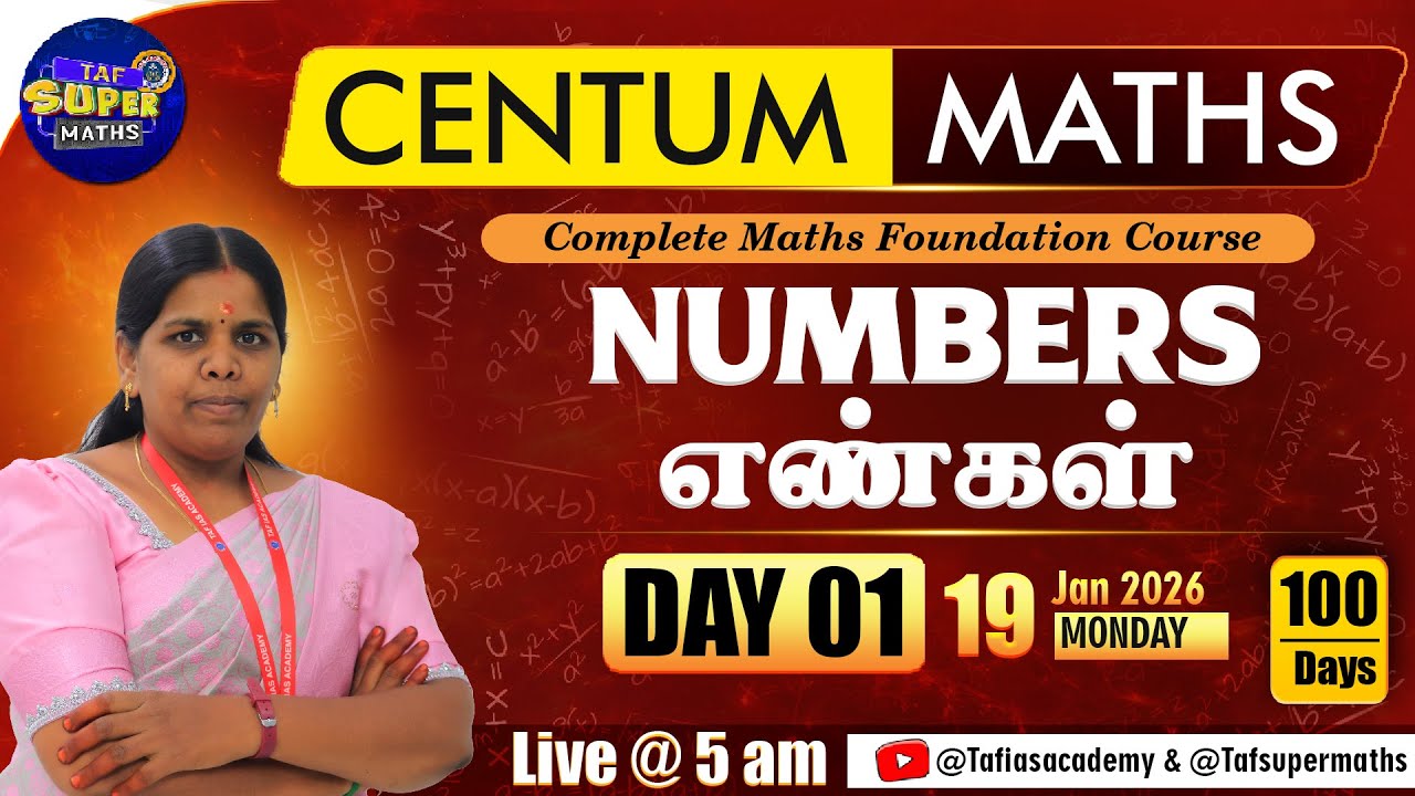 CENTUM MATHS | DAY 01 | NUMBERS | TAF