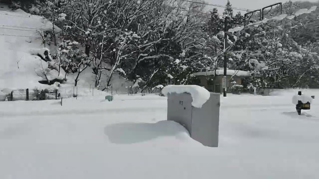 大雪の湖西線