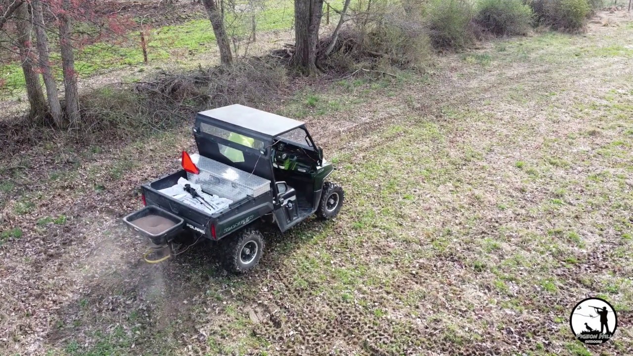 Boost Your Food Plots! -- Spreading Pelletized Lime In Food Plots
