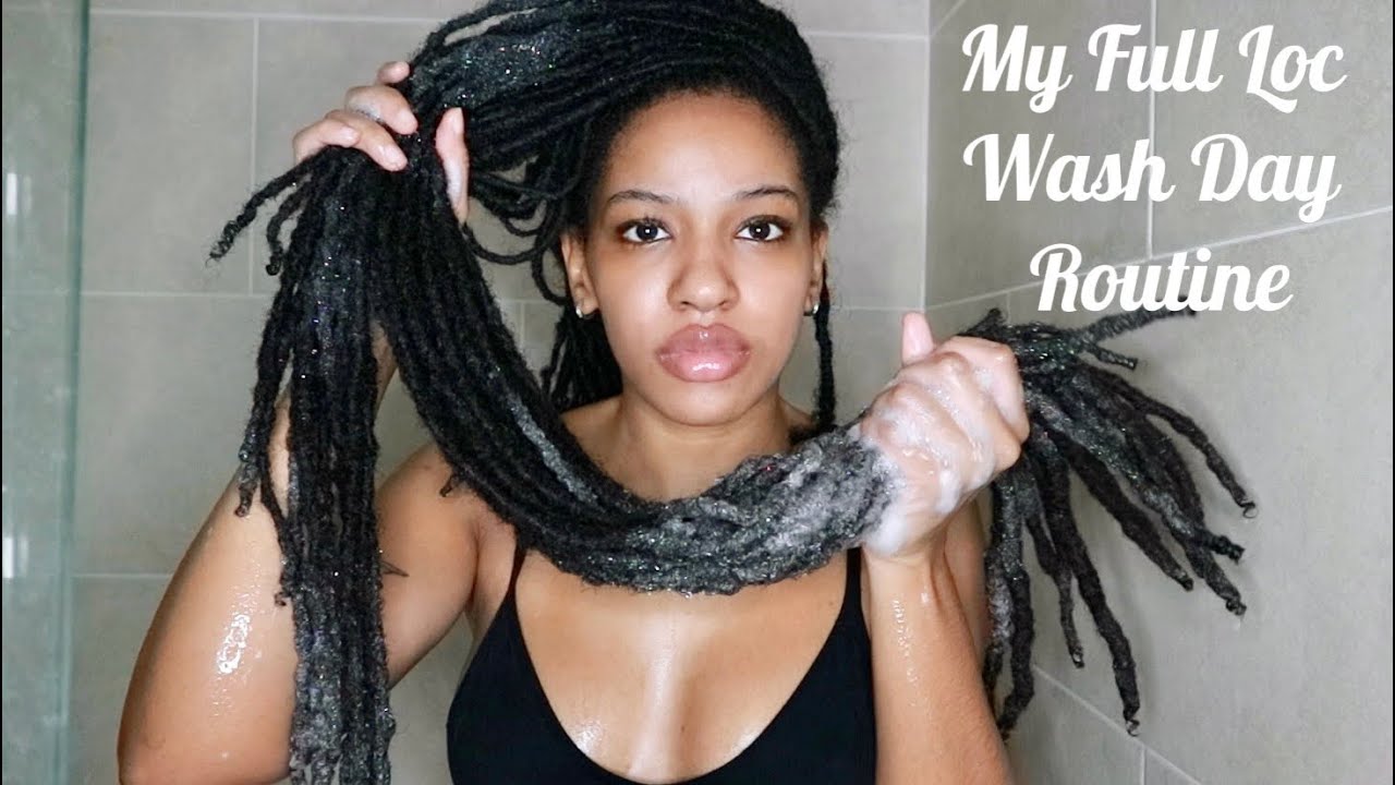 My Full Loc Wash Day Routine..I shaved the Back of my head😲