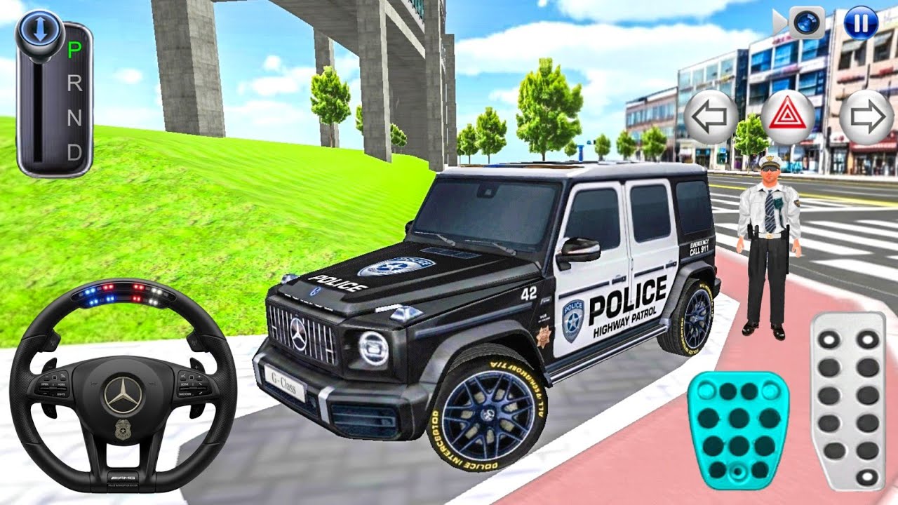 New US Police Mercedes G63 Driving - 3D Driving Class 2026 - Car Driving Simulator Android Gameplay