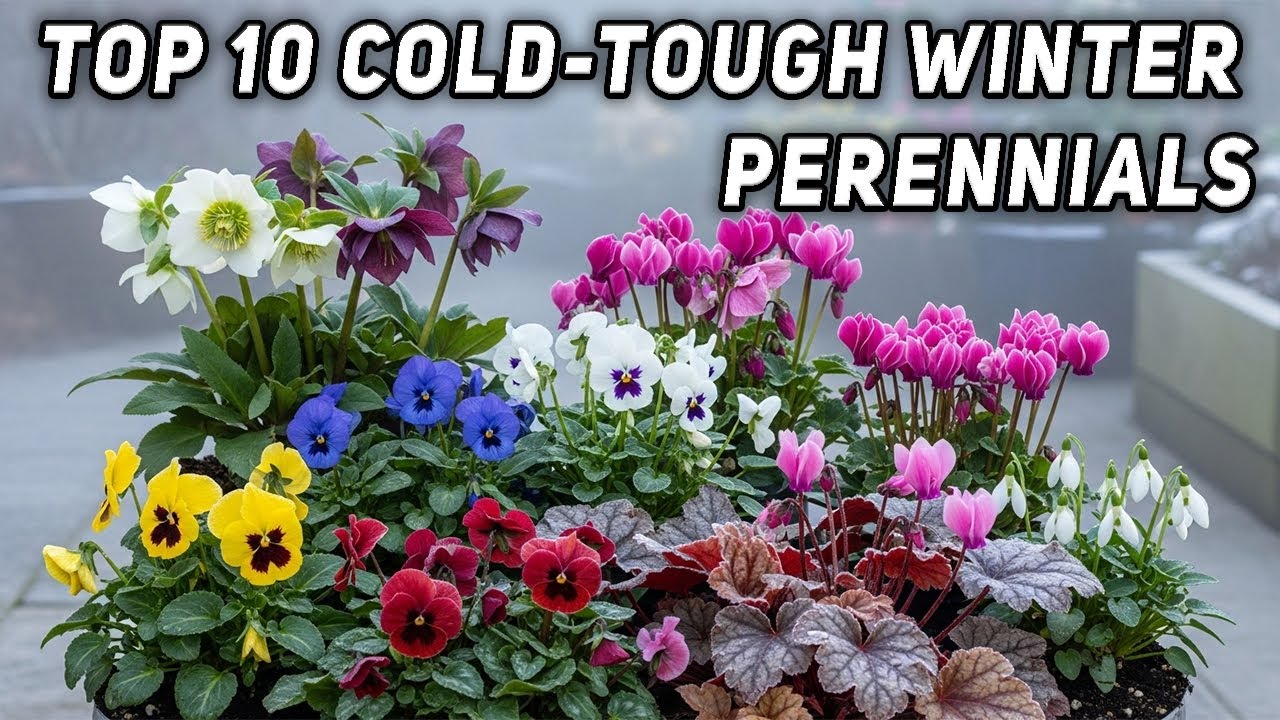 10 самых выносливых и морозостойких многолетников ❄🌼 Зимние цветы, которые действительно процветают