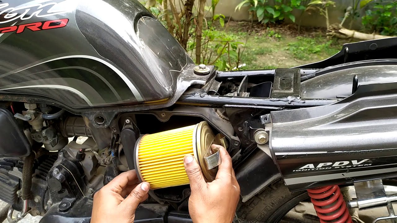 HERO PASSION PRO AIR FILTER CHANGING