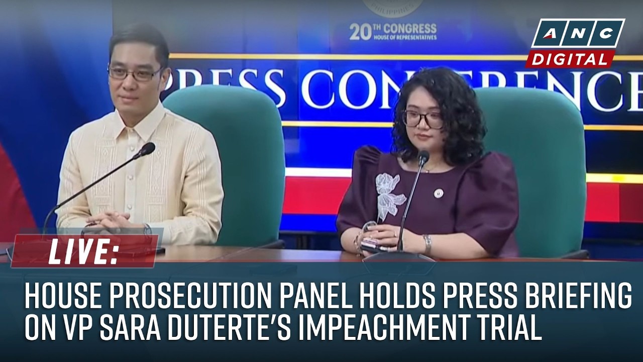 LIVE: House Prosecution Panel holds press briefing on VP Sara Duterte's Impeachment Trial | Aug 3
