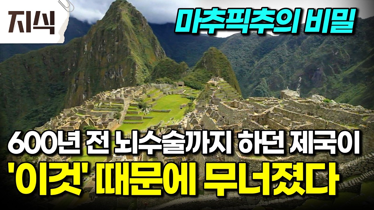 뇌수술이 가능할 정도의 의학 기술, 고도로 발달한 건축 문화. 찬란한 황금 문명 잉카 제국은 어디로 사라졌나 #역사 #EBS지식