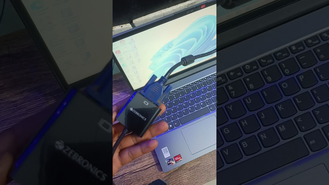 Use Old monitor to Laptop screen/ HDMI TO VGA(Adaptor)Screen
