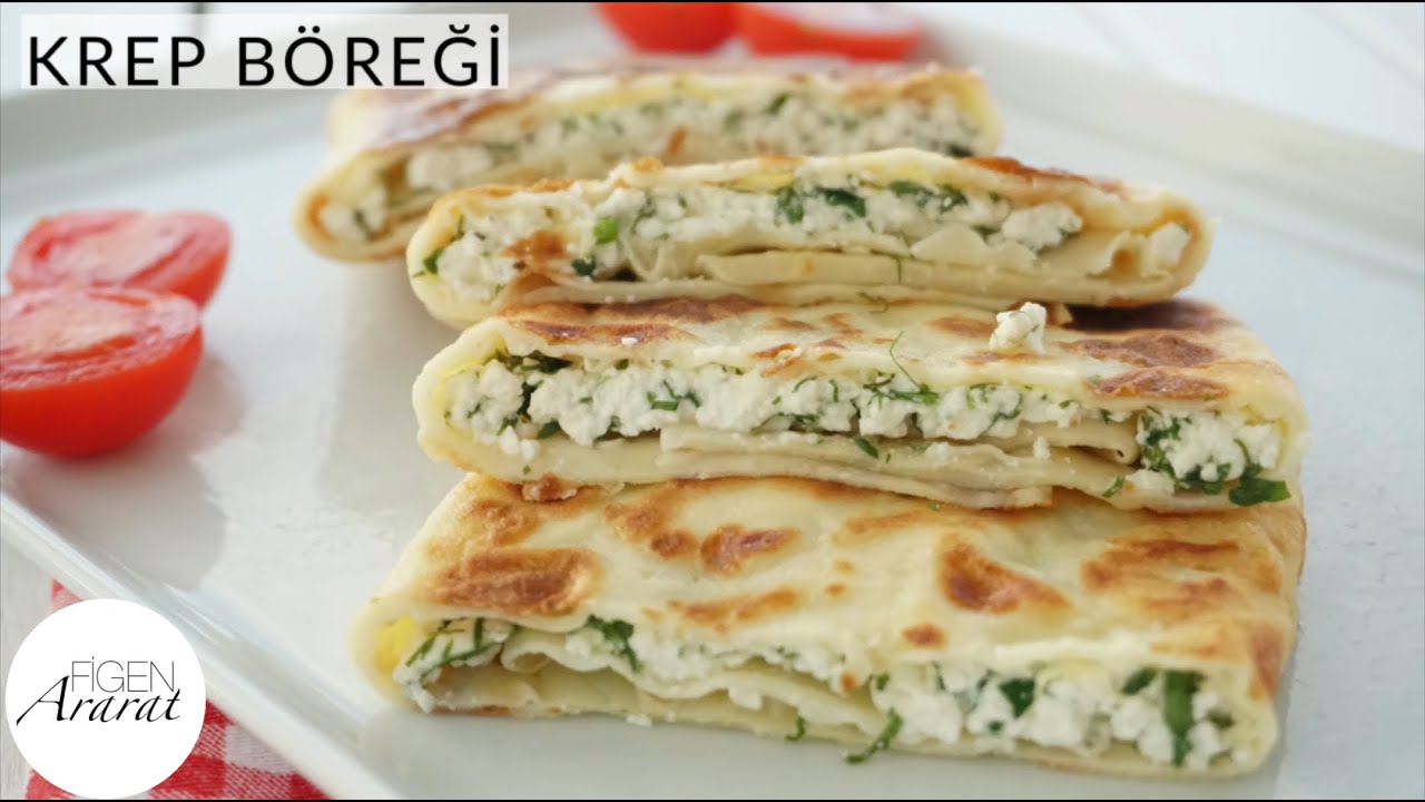 Yumuşacık çok lezzetli Krep böreği / kahvaltılık/ çay saati /Figen Ararat