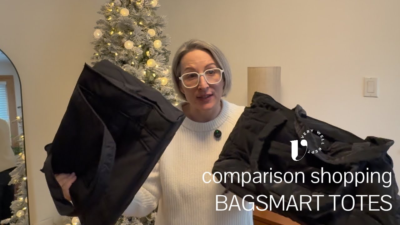 Сравнение сумок-шопперов BAGSMART: большие и расширяемые или маленькие и с жесткой структурой.