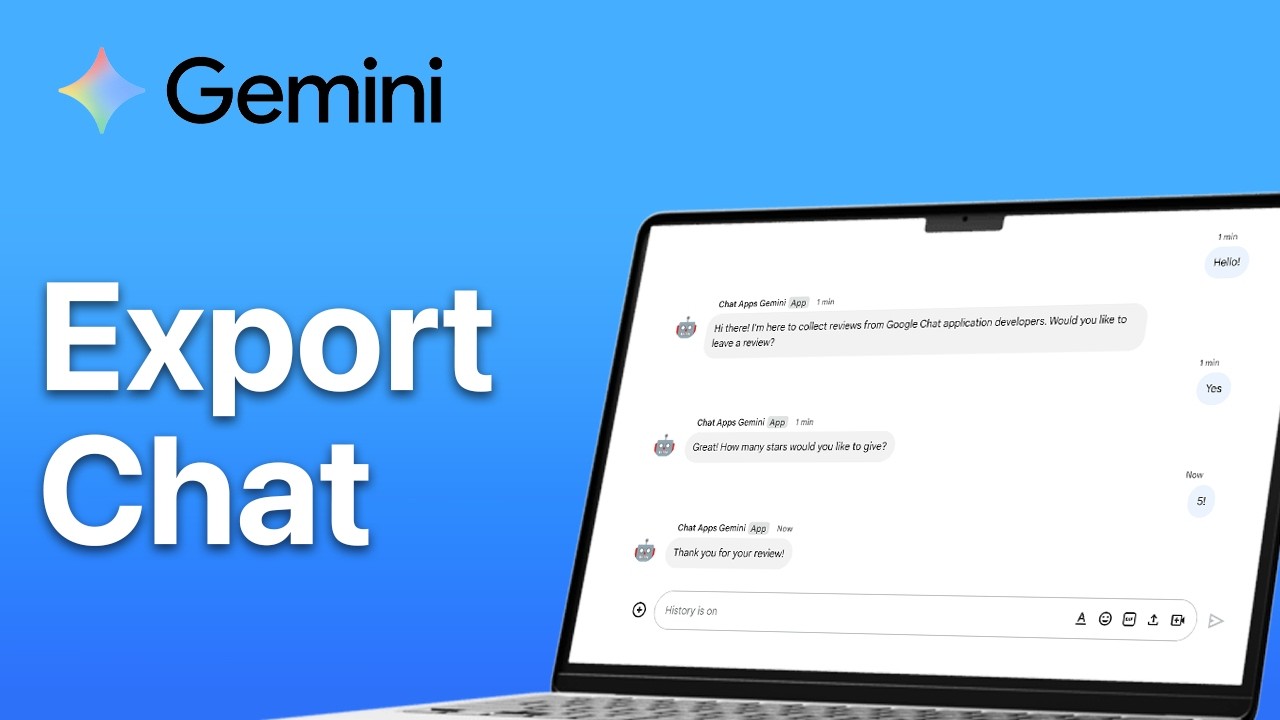 How To Export Your Gemini Chat History
