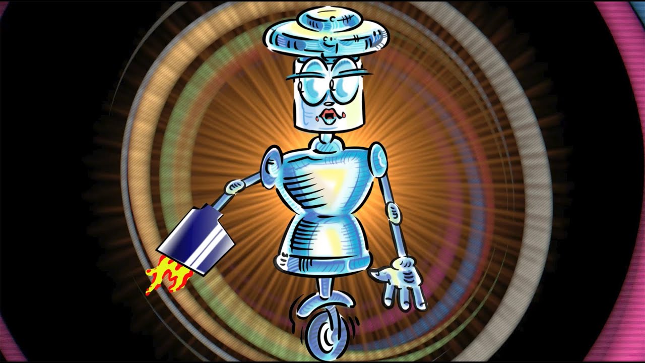 Cartoon robot adobe character animation set-up tutorial