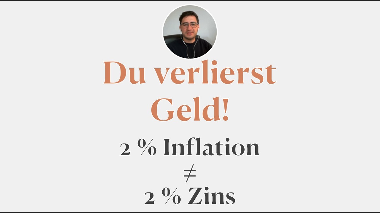Warum 2 % Zinsen dich nicht vor 2 % Inflation schützen!