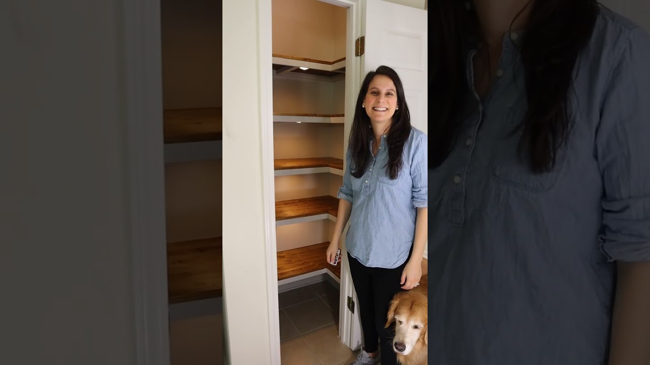 DIY Corner Pantry Organization Makeover #shorts