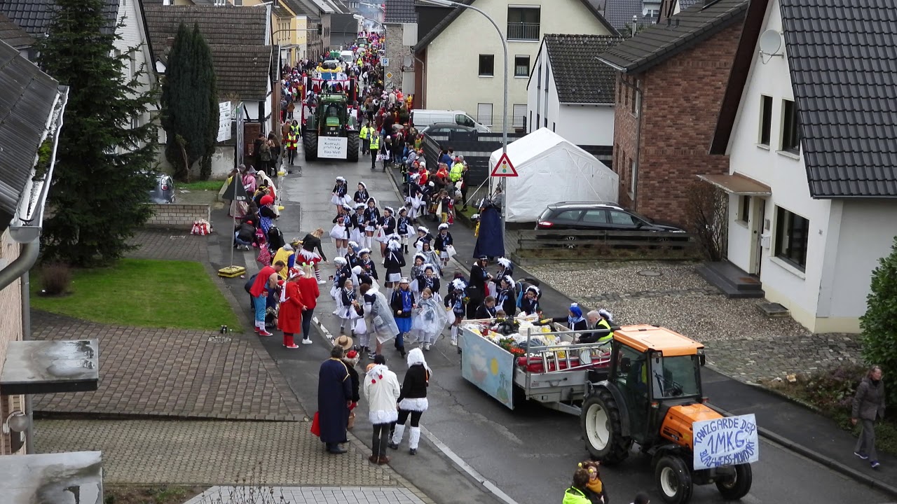 Rosenmontagszug in Niederkassel Mondorf 2019 (komplett in 4K)