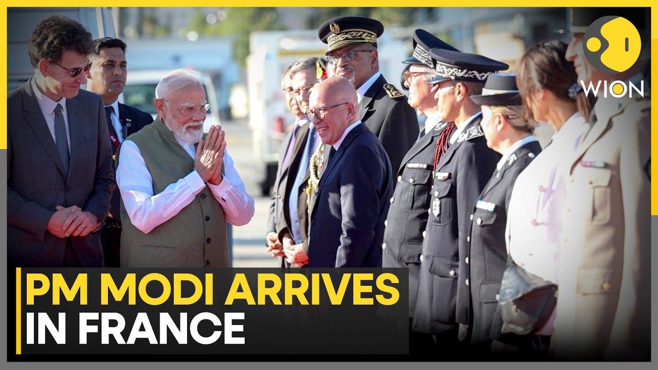 PM Modi Arrives in France; G7 Summit Could See Modi-Trump Diplomatic Reset | WION News