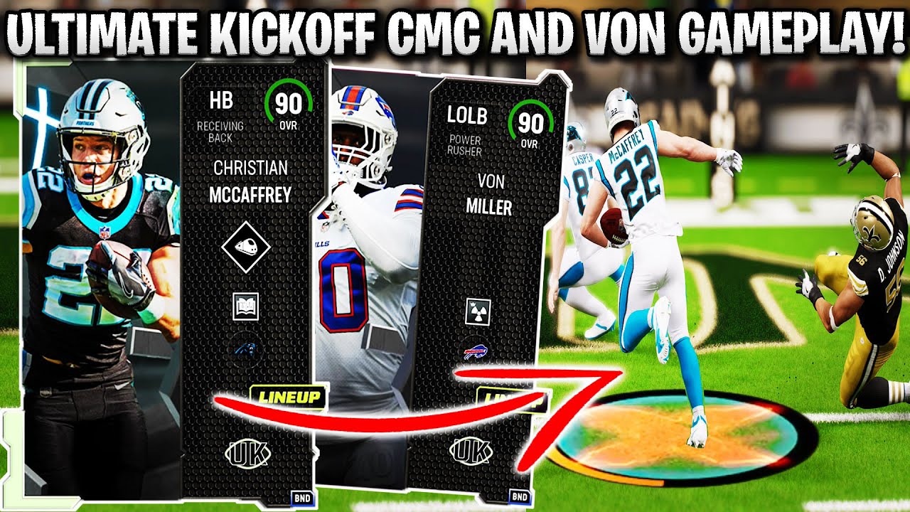 90 OVERALL CMC IS UNSTOPPABLE! ULTIMATE KICKOFF MCCAFFREY AND VON MILLER GAMEPLAY! | MADDEN 23