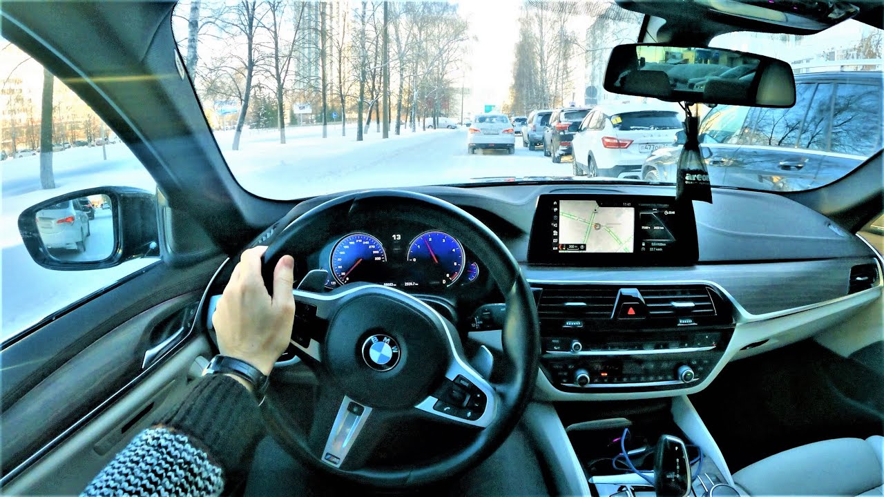 2018 BMW 530d - POV Snow Driving