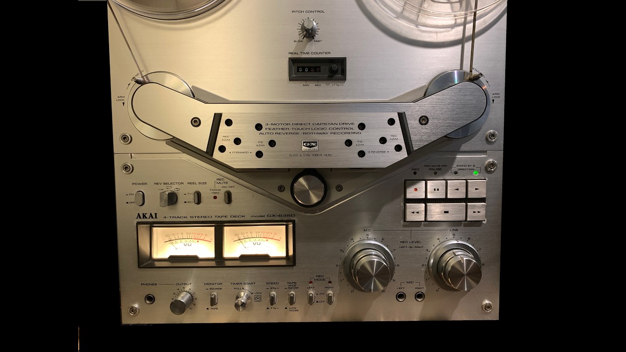 Ремонт Akai GX-635D с одним каналом (нет звука)