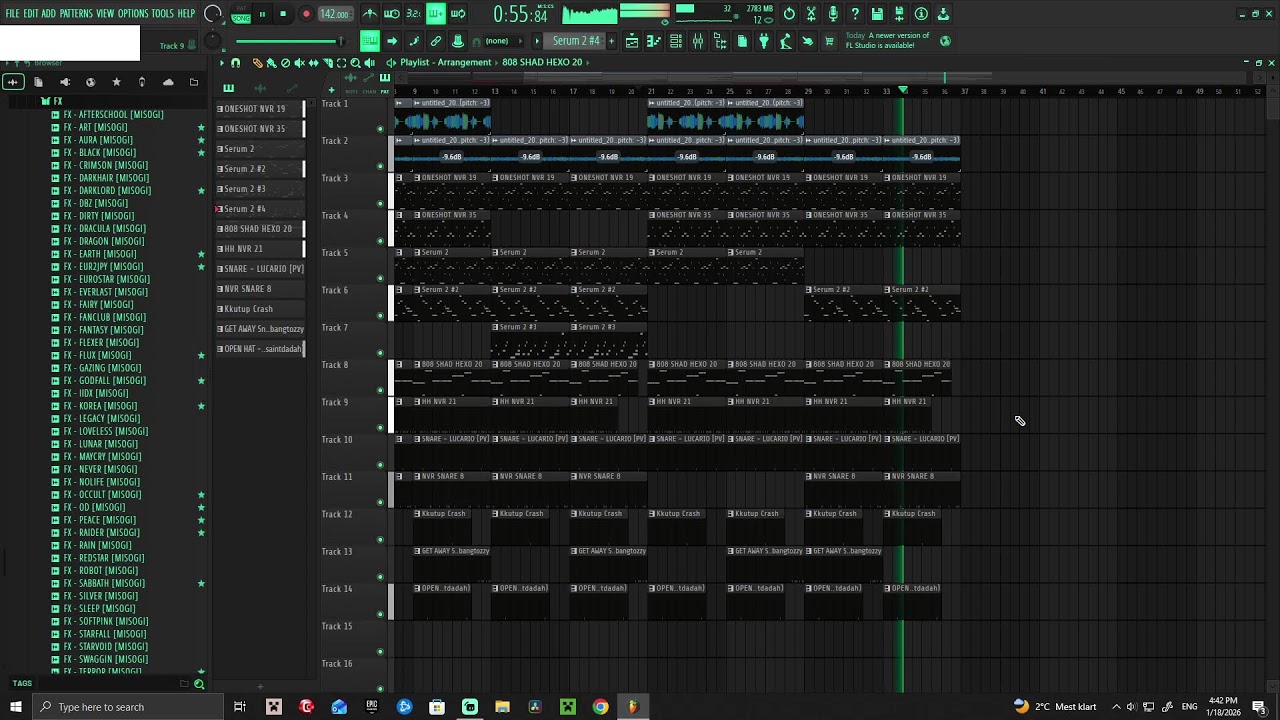 Making Heatful Type Beats in Fl Studio🧪🧪🧪🧪(🎡🎡)