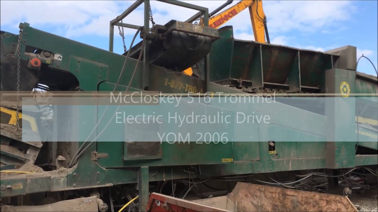 Used Waste Recycling Plant McCloskey Trommel EMS