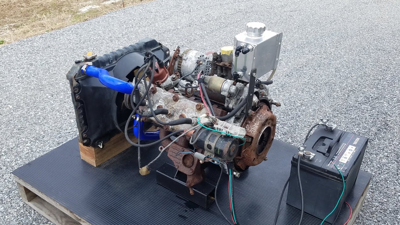 2ストローク LJ50エンジンの再起動は10分でコンプリート　☆SUZUKI SJ30 JIMNY LJ50 2 stroke engine Pull Start