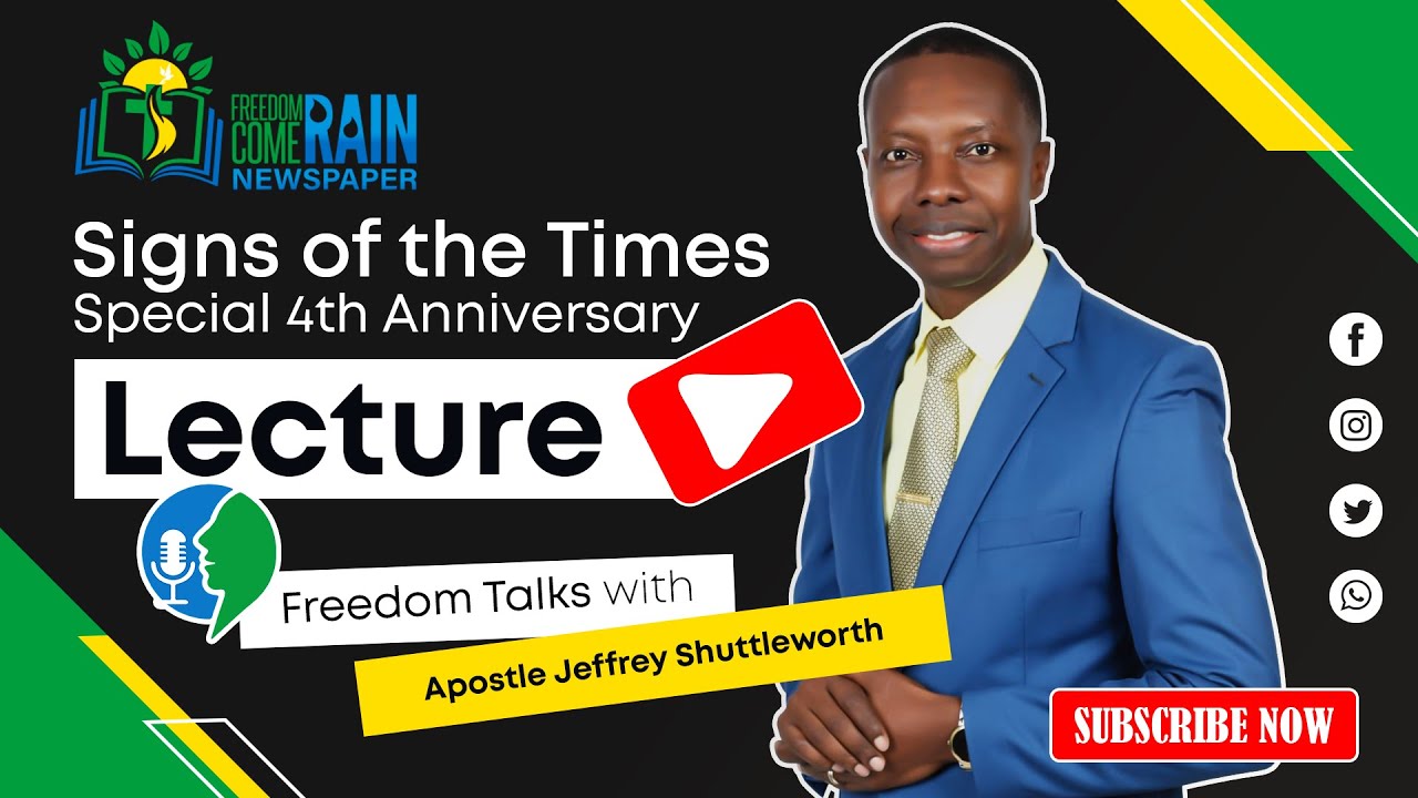 Freedom Come Rain 4th Anniversary Lecture