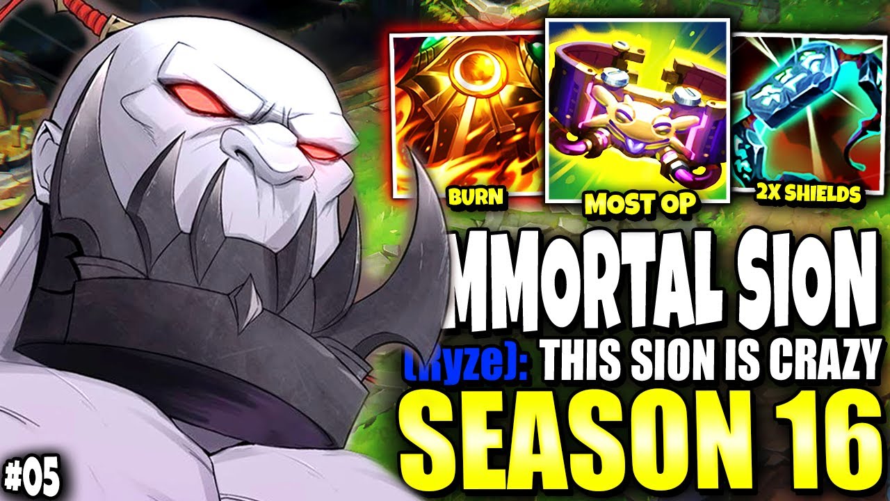 My Immortal Sion Season 16 Build is BEYOND THEIR UNDERSTANDING 💀💀 Immortal Series #05 | s16 Gameplay