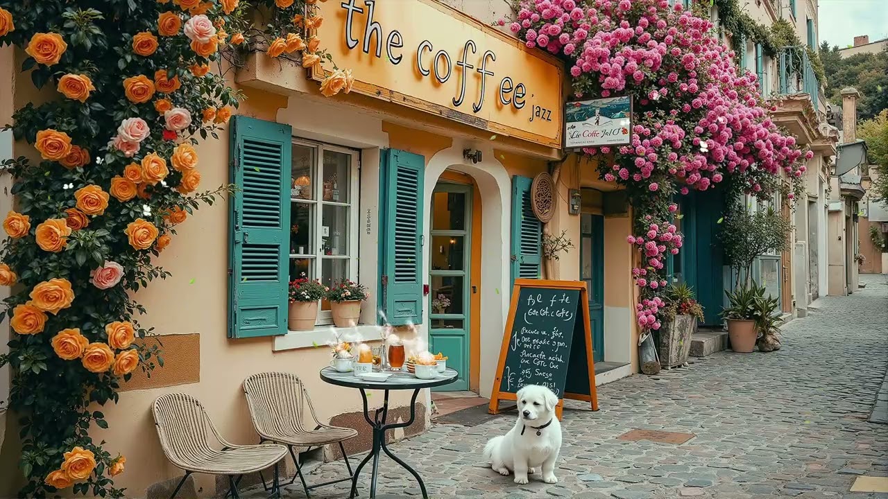 Chill Spring Jazz Café 🌷🎷 Smooth Coffee Music for Relaxing Daily Moments