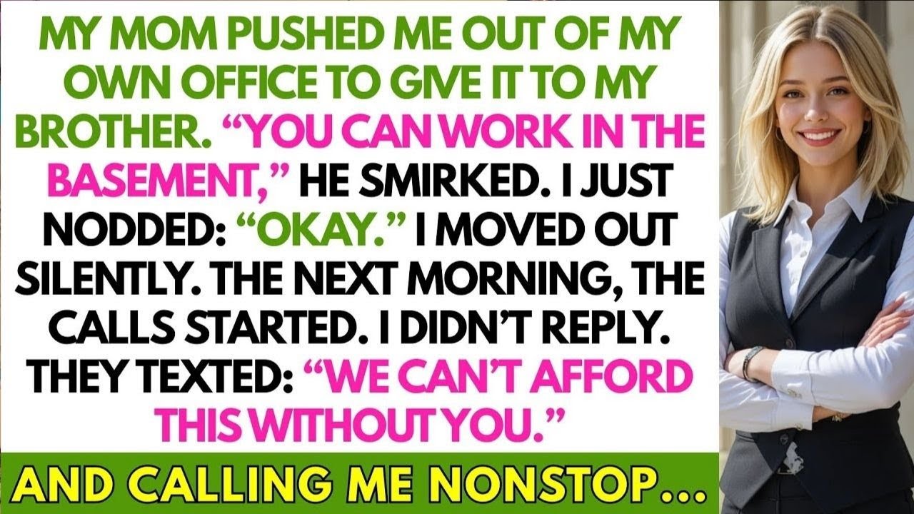 My Mom Pushed Me Out of My Own Office — The Next Morning, They Begged Me Back