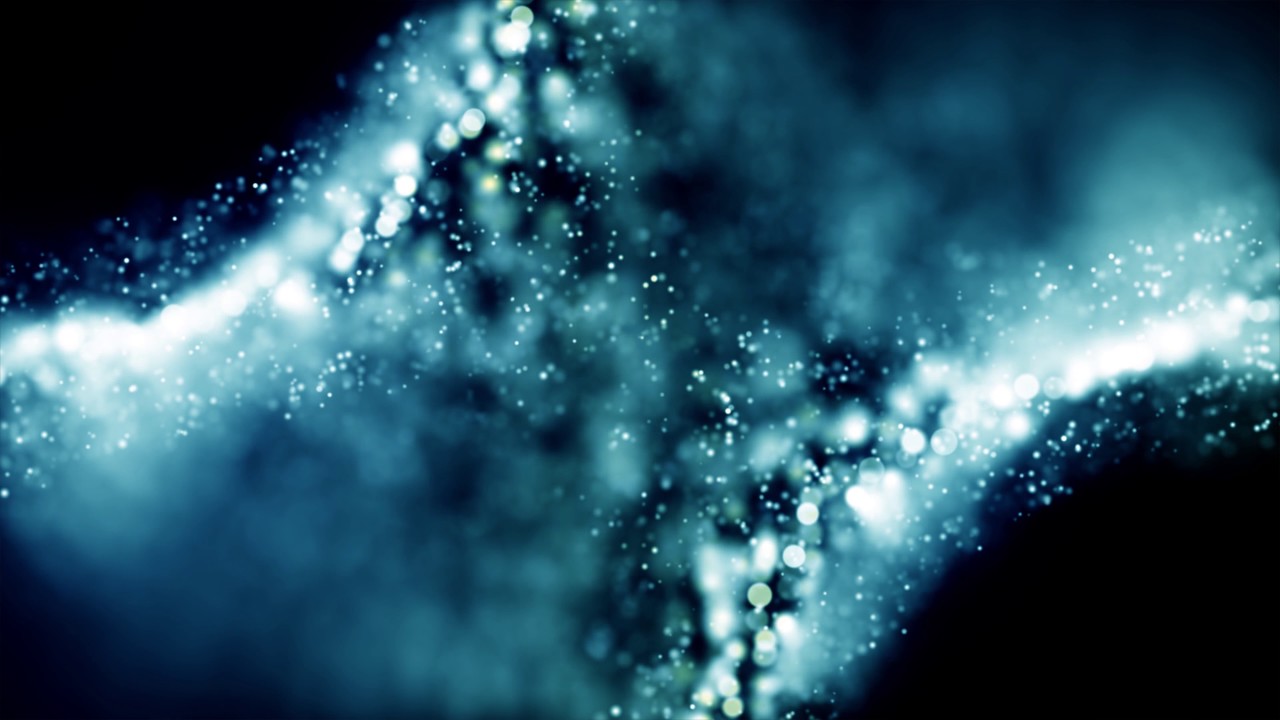Blue Glow Particles Flowing | 4K Relaxing Screensaver