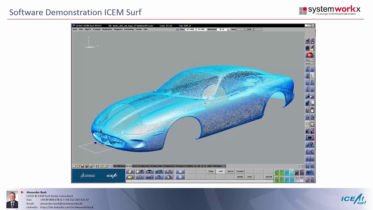 ICEM Surf Teil 2: Strak Lofting Surfaces
