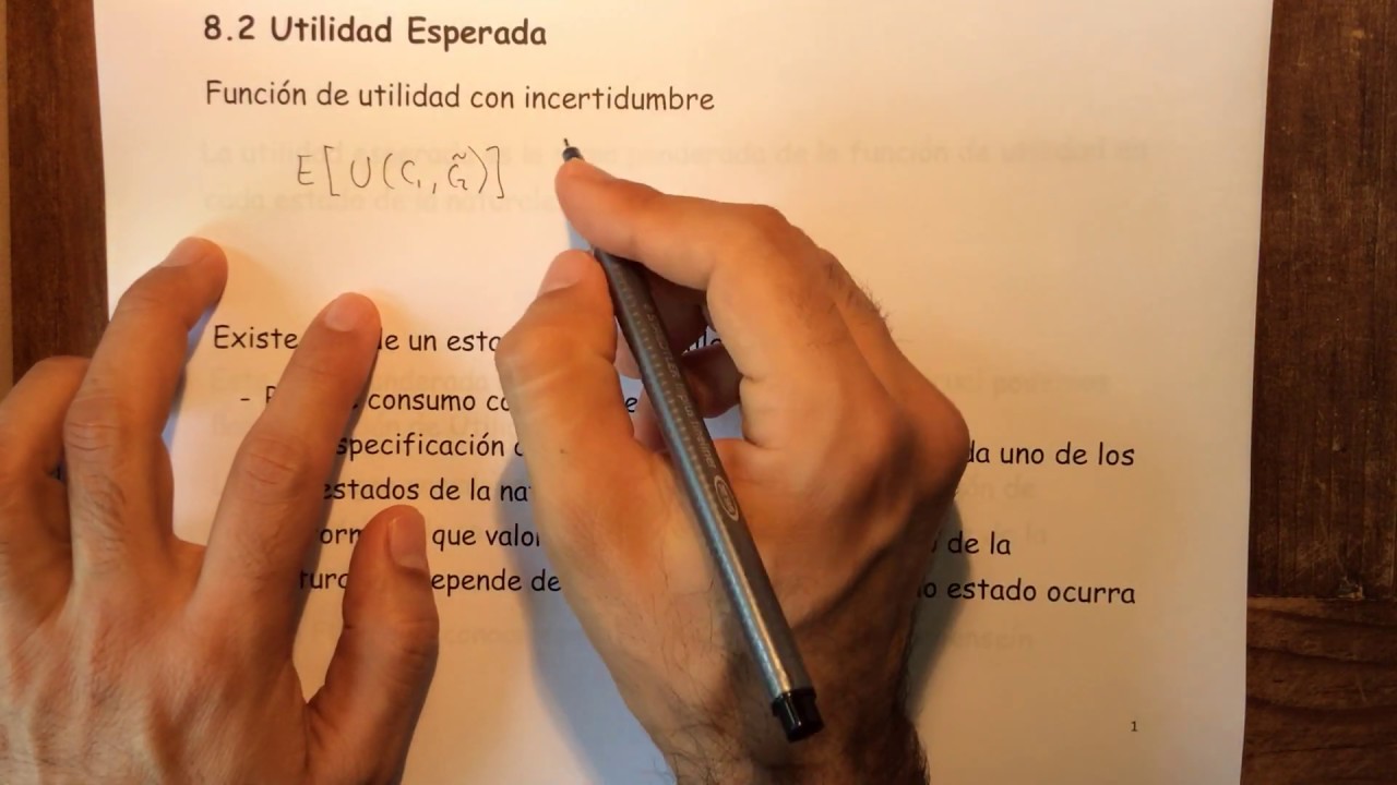 8.2 La Utilidad Esperada