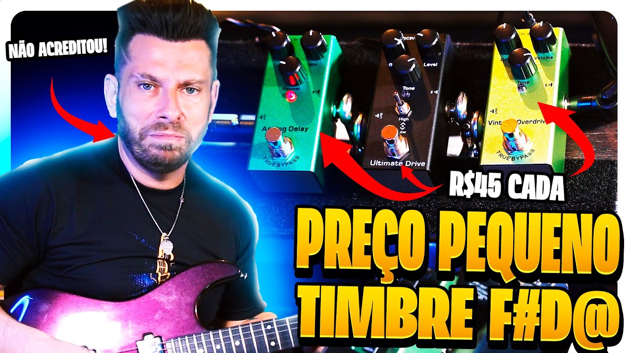 ACHEI PEDAIS INCR&Iacute;VEIS PARA GUITARRA POR R$45,00 NA CHINA