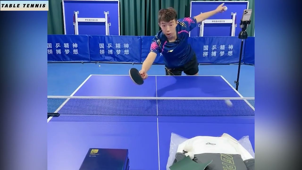 尹航反手接逆旋转 | Yin Hang backhand receives the reverse rotation