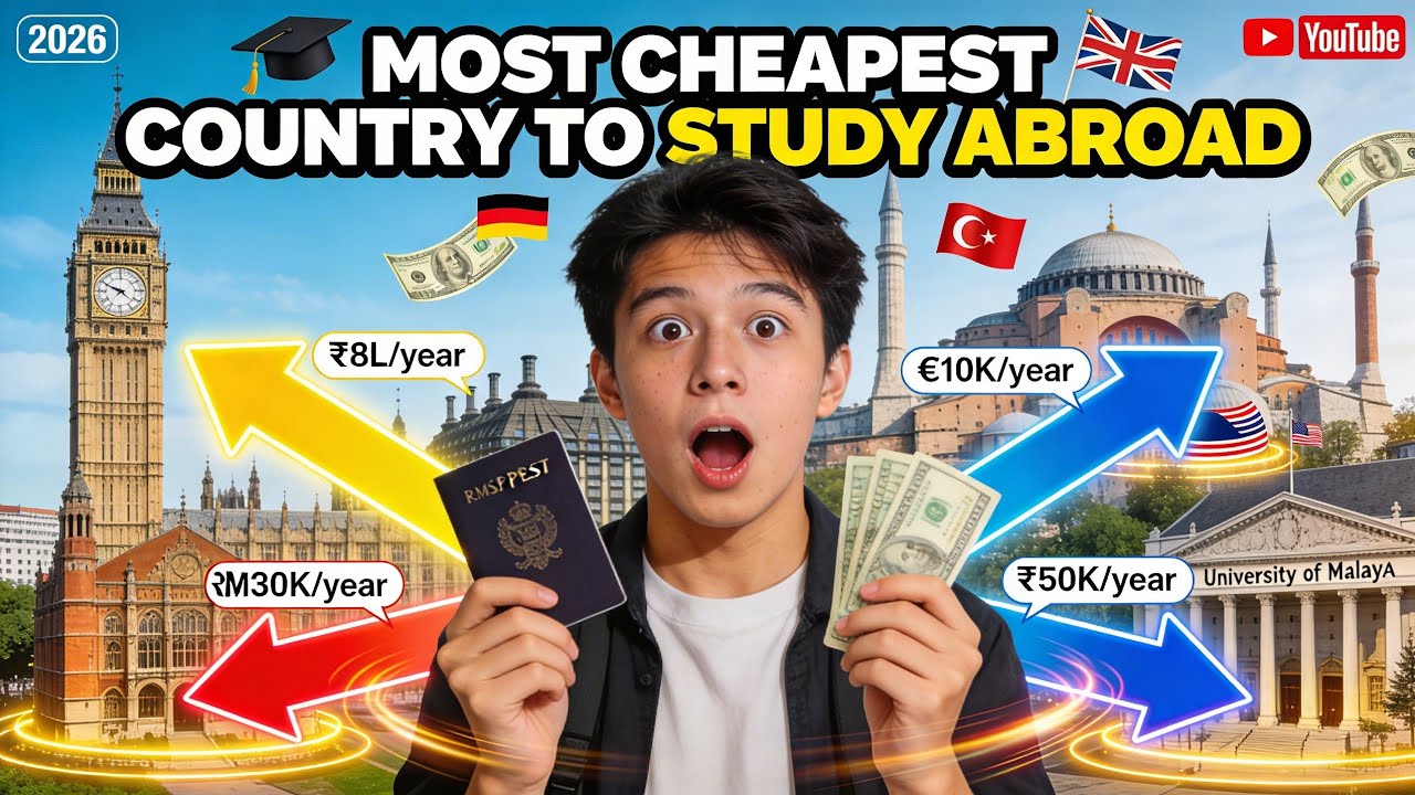 Top five cheapest country for study abroad/ Low budget study abroad guidance 2026