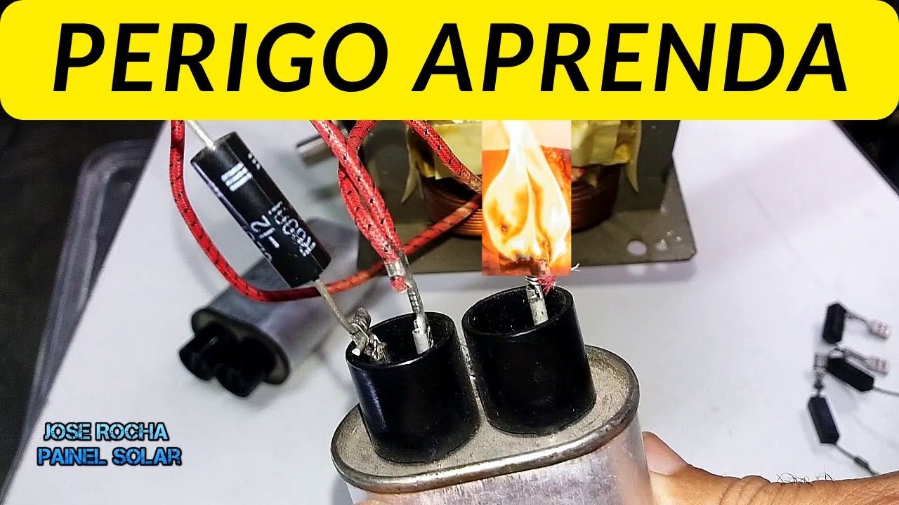 Como descarregar o capacitor de micro ondas E por que descarregar?