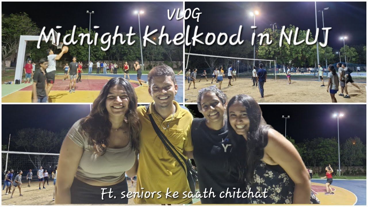 Midnight Sports Vlog in NLU JODHPUR Senior Junior Interaction 💫🥹
