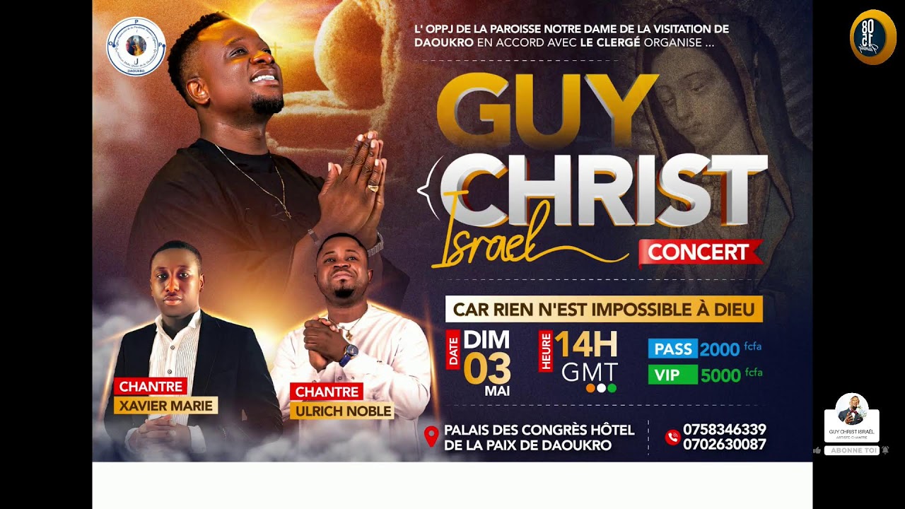 SERVITEUR GUY CHRIST ISRAËL / AVEC DIEU NOUS FERONS DES EXPLOITS / 08H15 DU  13-03-2026