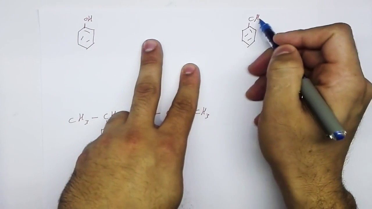 كيف تسمي مشتقات البنزين أحادية الاحلال - الكيمياء العضوية علي القناة الانتقالية - ح8
